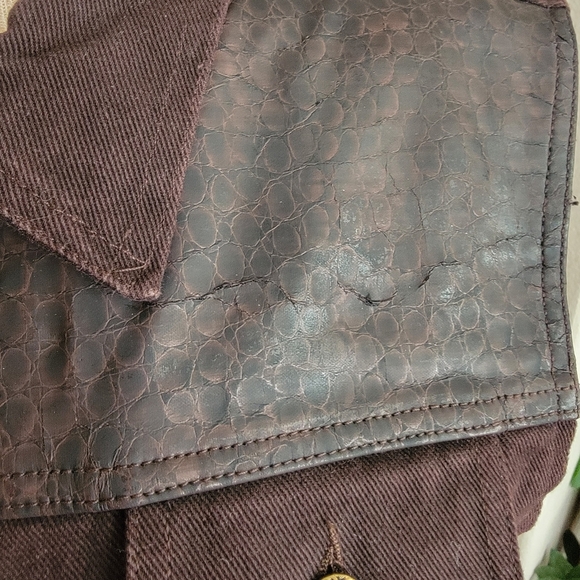 Cross J Western Cowgirl Denim Vest SZ XL - Picture 4 of 6